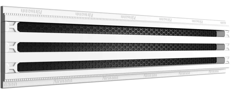 Gipsinis priglaistomas plyšinis vėdinimo difuzorius Line 60 cm triju plysiu
