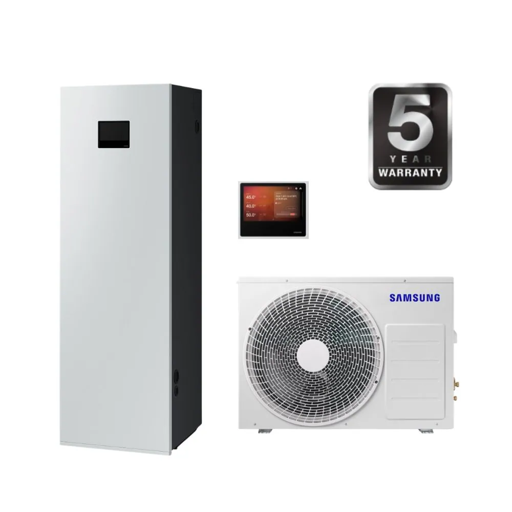 SAMSUNG oras–vanduo 4.4/5.0 kW SPLIT šilumos siurblys su 200 l talpa, WIFI