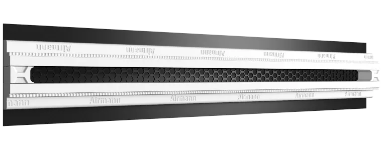 Gipsinis priglaistomas plyšinis vėdinimo difuzorius Line 100 cm vieno plysio