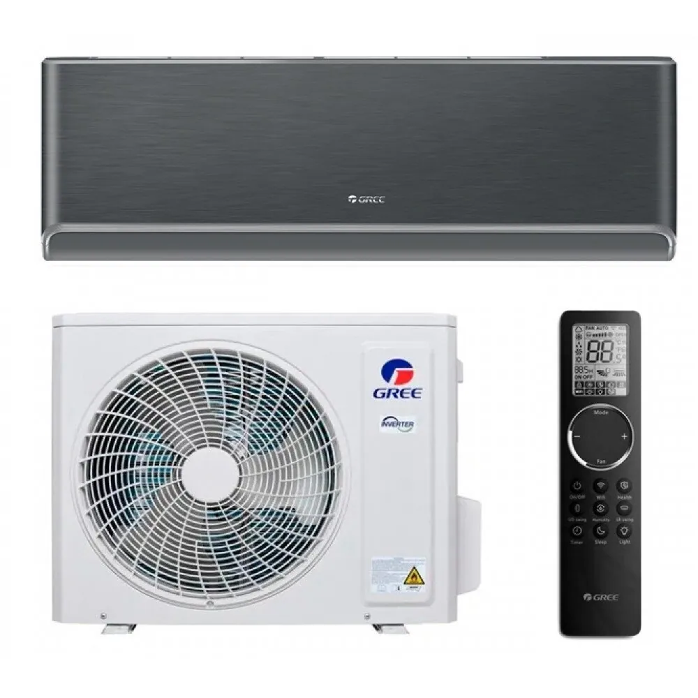 GREE Airy Black sieninio šilumos siurblio oras oras 7.1/7.8 kW komplektas