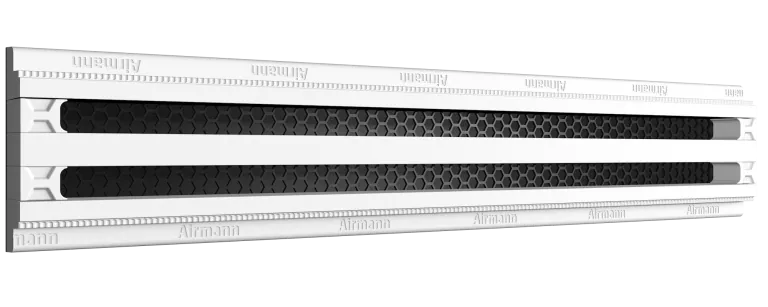 Gipsinis priglaistomas plyšinis vėdinimo difuzorius Line 120 cm dviejų plysiu