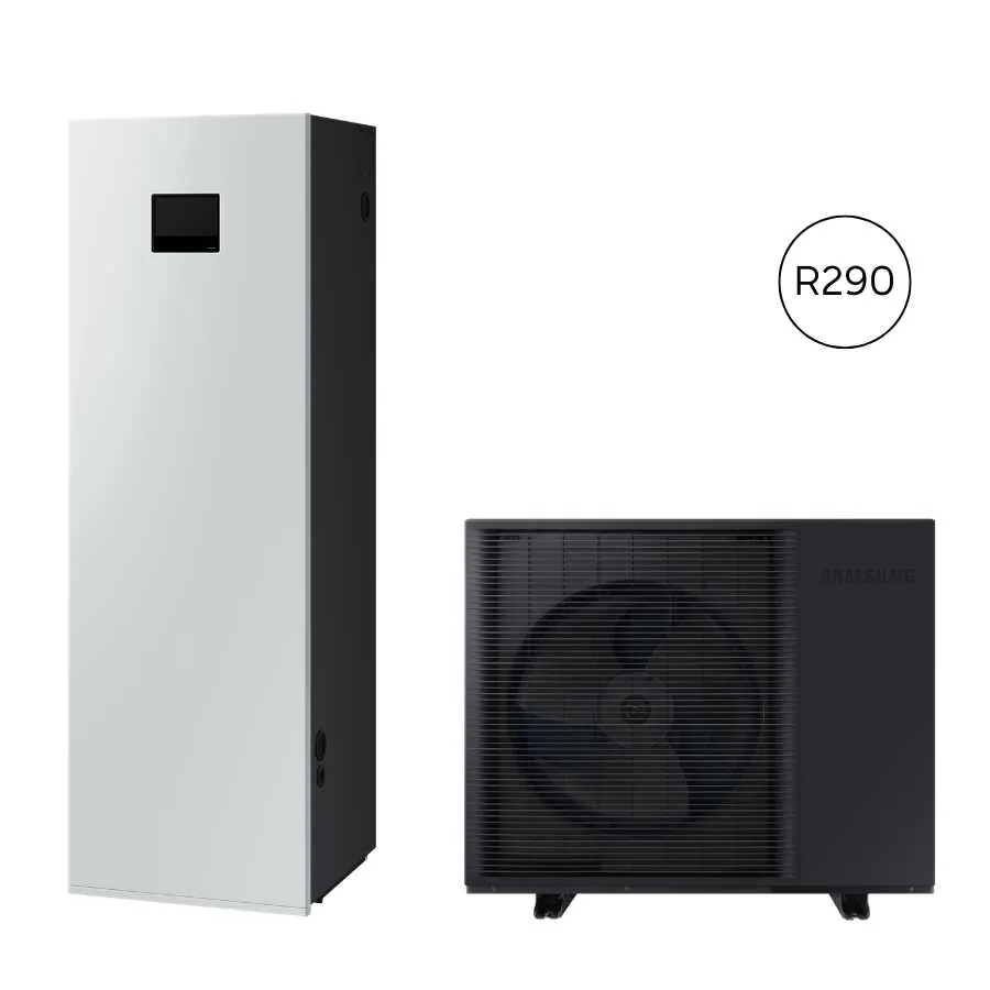 SAMSUNG oras-vanduo 16 kW EHS Mono R290 šilumos siurblys monoblokas su 200 l integruota talpa