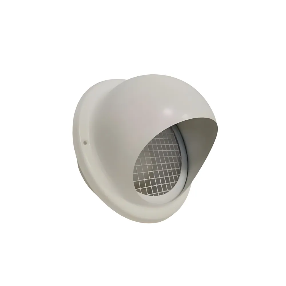 Lauko ventiliacijos grotelės su gaubtu, baltos (RAL9016)