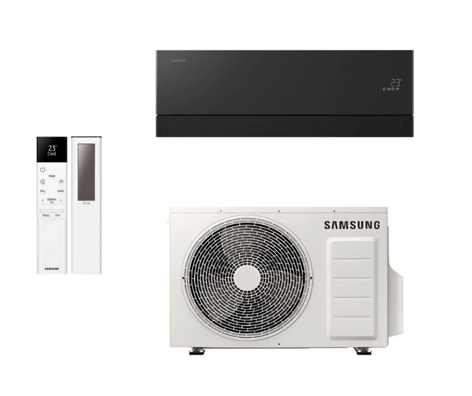 Samsung WindFree™ Premiere Black 2.5/3.2 kW oro kondicionierius su WIFI (komplektas)