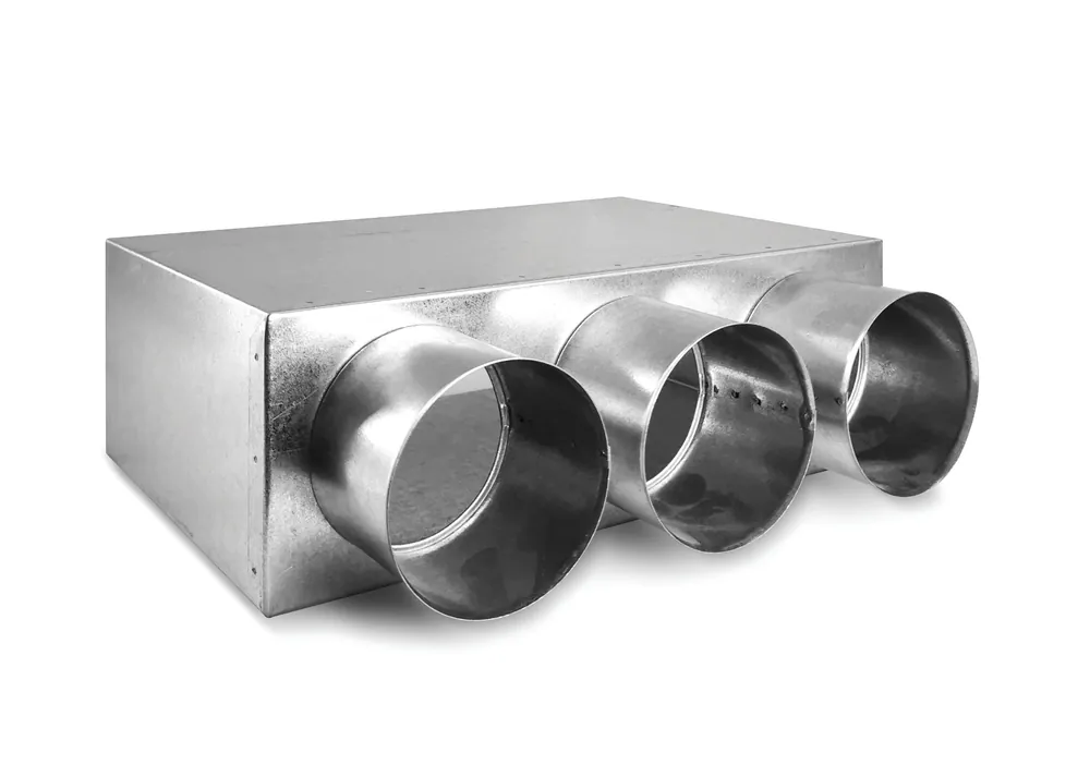 Metalinė dėžutė vėdinimo grotelėms 3x75